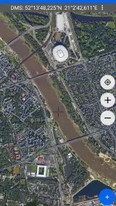 Mapa współrzędnych GPS screenshot