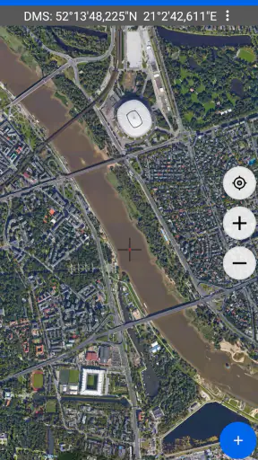 Mapa współrzędnych GPS screenshot