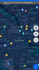 Mapa współrzędnych GPS screenshot