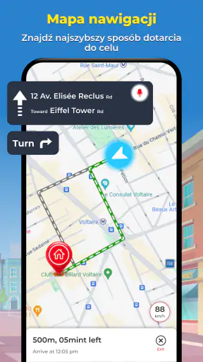 Mapy GPS na żywo z satelity screenshot