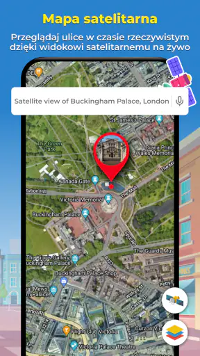 Mapy GPS na żywo z satelity screenshot