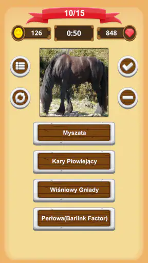 Maści Koni - Quiz screenshot
