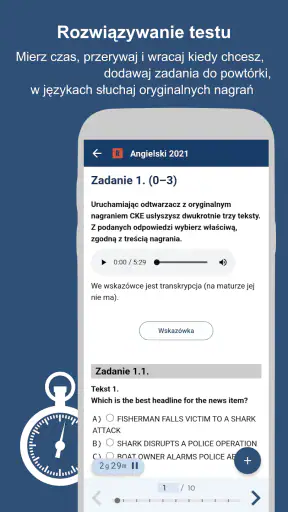 Matura - testy i zadania screenshot