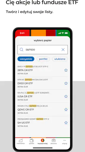 mBank Giełda screenshot
