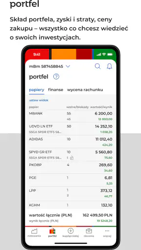 mBank Giełda screenshot