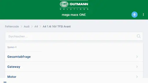 mega macs ONE screenshot