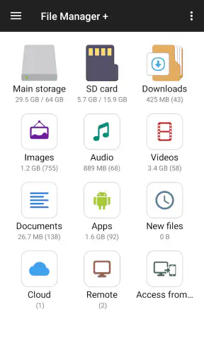 Menedżer plików screenshot