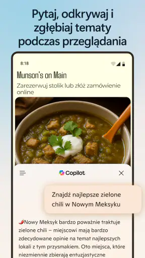 Microsoft Edge:przeglądarka AI screenshot