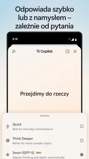 Microsoft Edge:przeglądarka AI screenshot