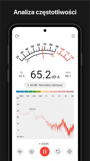 Miernik dźwięku : SPL meter screenshot