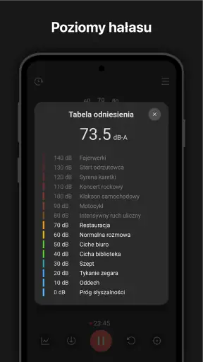 Miernik dźwięku : SPL meter screenshot