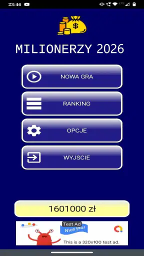 Milionerzy 2026 screenshot