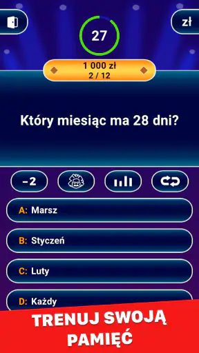 Milionerzy 2026: Polski Quiz screenshot