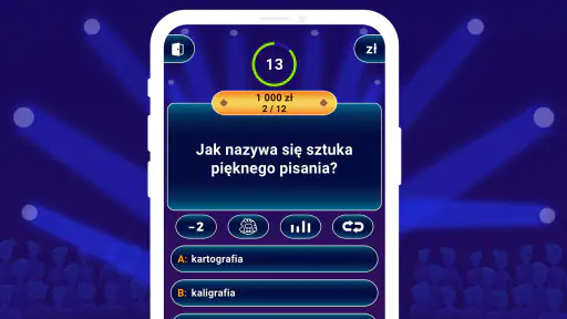 Milionerzy 2026: Polski Quiz screenshot