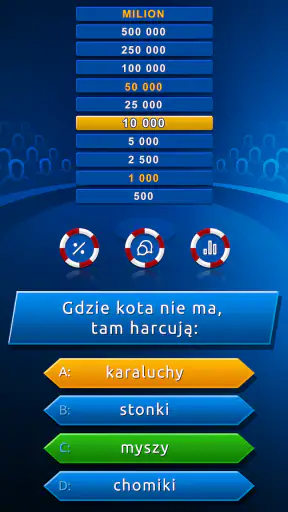 Milionerzy Quiz screenshot