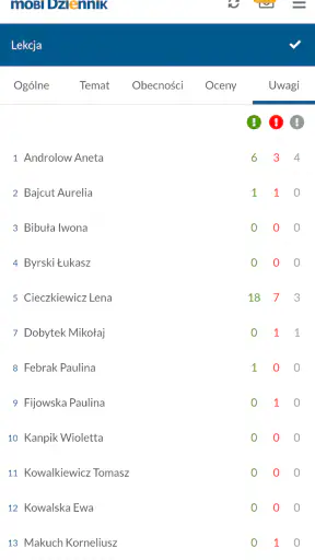 mobiDziennik screenshot