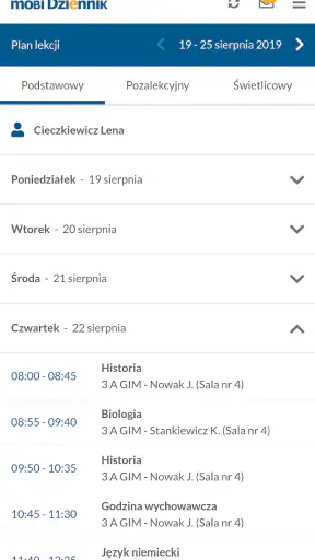 mobiDziennik screenshot