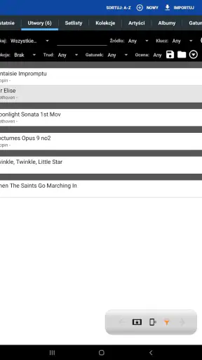 MobileSheets screenshot