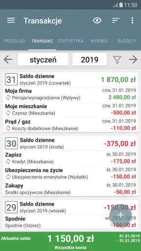 Mój budżet screenshot