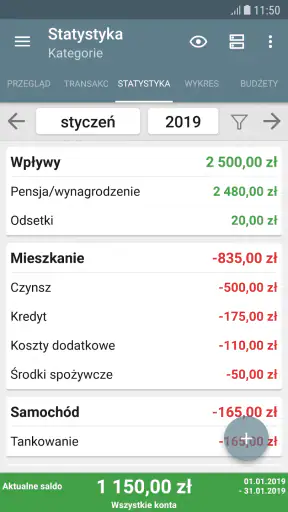 Mój budżet screenshot