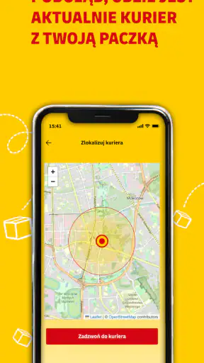 Mój DHL screenshot