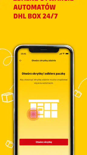 Mój DHL screenshot