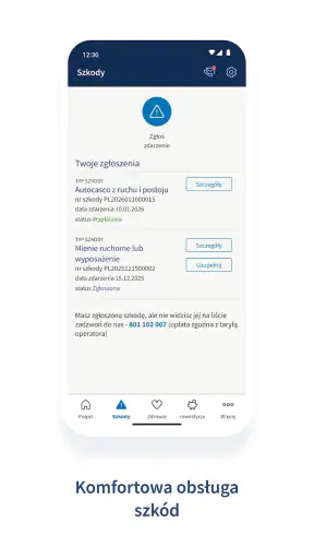 mojePZU mobile screenshot