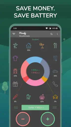 Monefy - Menedżer finansowy screenshot