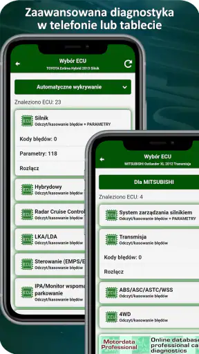 MotorData OBD2 ELM car scanner screenshot