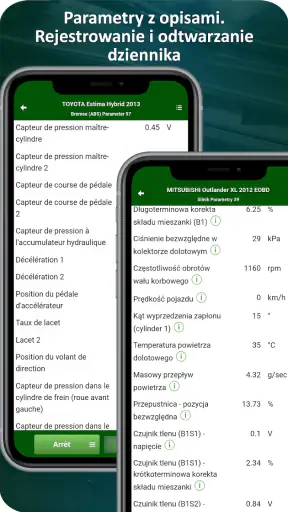 MotorData OBD2 ELM car scanner screenshot