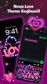 Motywy Neon Love screenshot