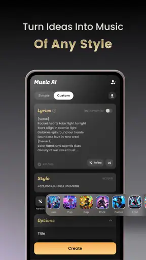 Music AI: Generator coverów screenshot