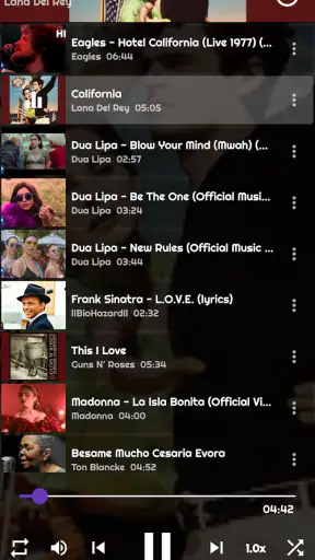 MusicaMila Odtwarzacz Muzyki screenshot