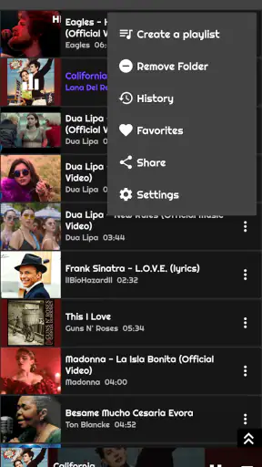 MusicaMila Odtwarzacz Muzyki screenshot