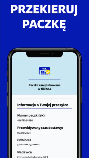 myGLS screenshot