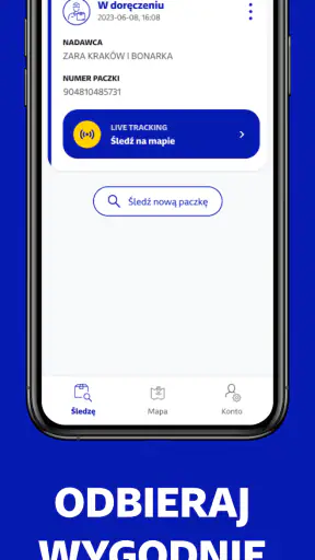myGLS screenshot