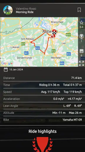 MyRide – Motorcycle Routes screenshot