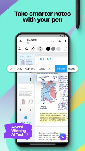 MyScript Notes: AI Note Taking screenshot