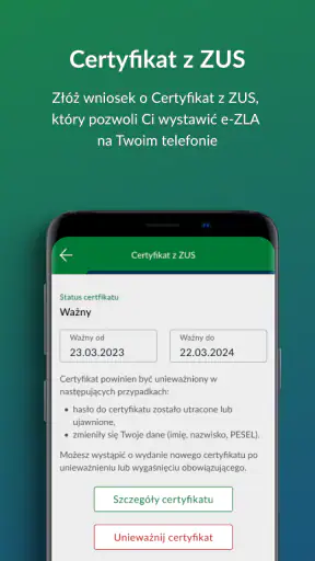 mZUS dla Lekarza screenshot