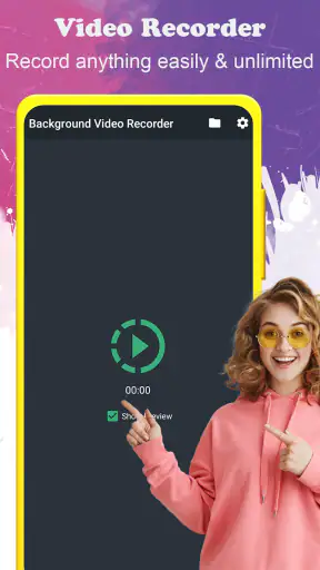 nagrywarka wideo w tle screenshot