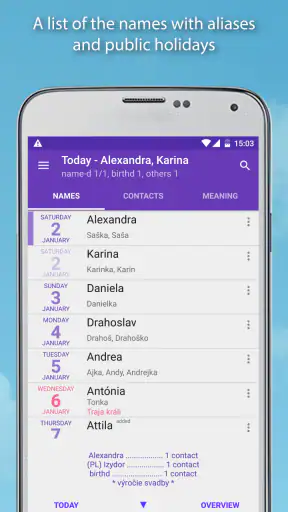 Name days Pro screenshot
