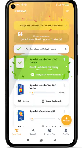 Nauka hiszpańskiego - Voc App screenshot