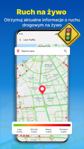Nawigacja GPS i mapa tras screenshot
