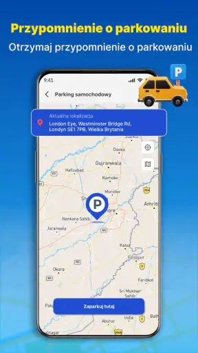 Nawigacja GPS i mapa tras screenshot