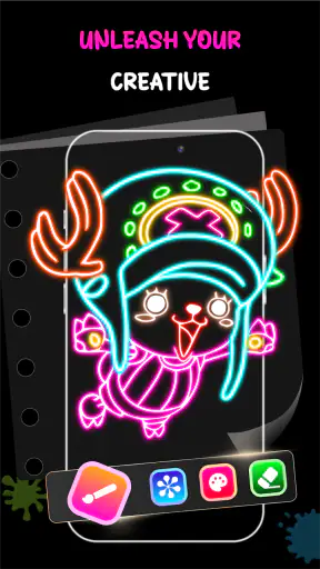 Neon Draw - Glow Doodle Art screenshot