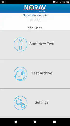 Norav Mobile ECG screenshot