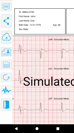 Norav Mobile ECG screenshot