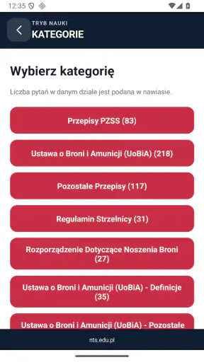 NTS Quiz screenshot