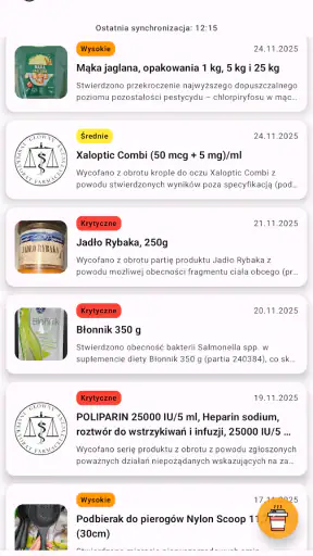 oAlert: Wycofane Produkty screenshot