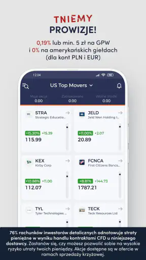 OANDA TMS Brokers Forex Akcje screenshot